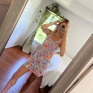 Vintage Ken Done mini dress